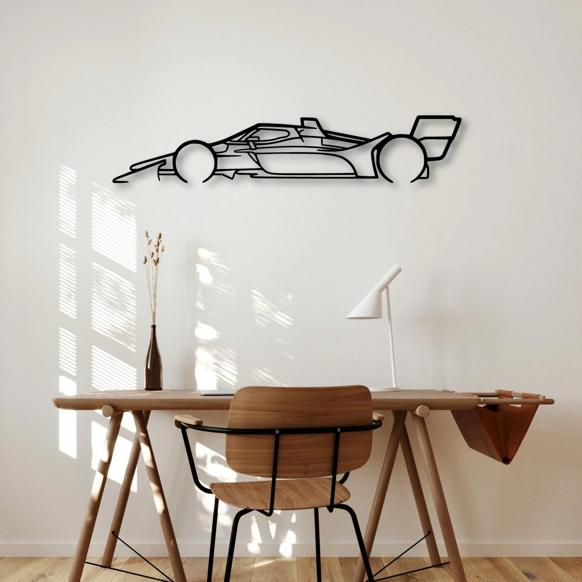 Indy Car 2022 Classic Silhouette Metal Wall Art - Automotive Garage Decor
