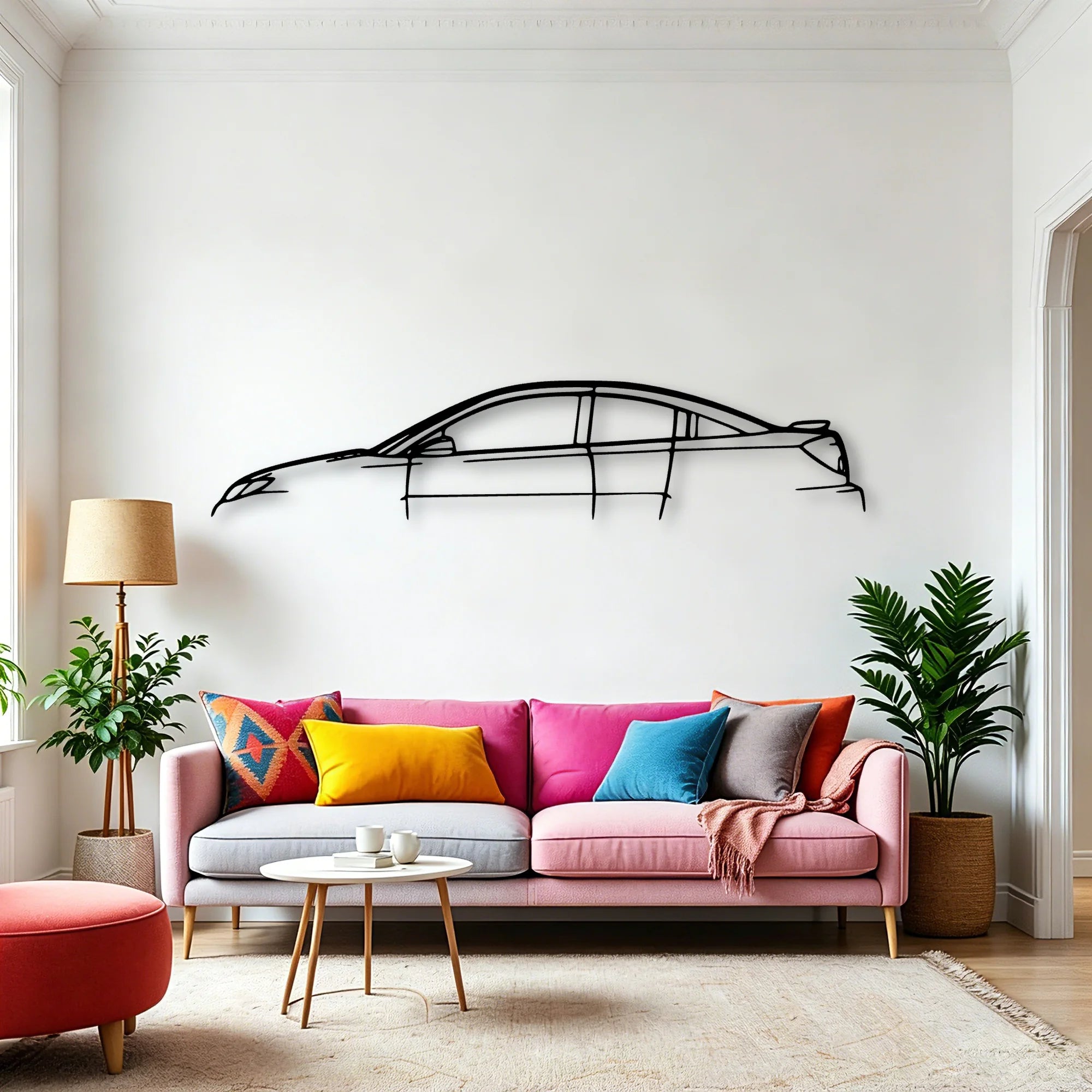 Ion 2006 Classic Silhouette Metal Wall Art - Automotive Garage Decor