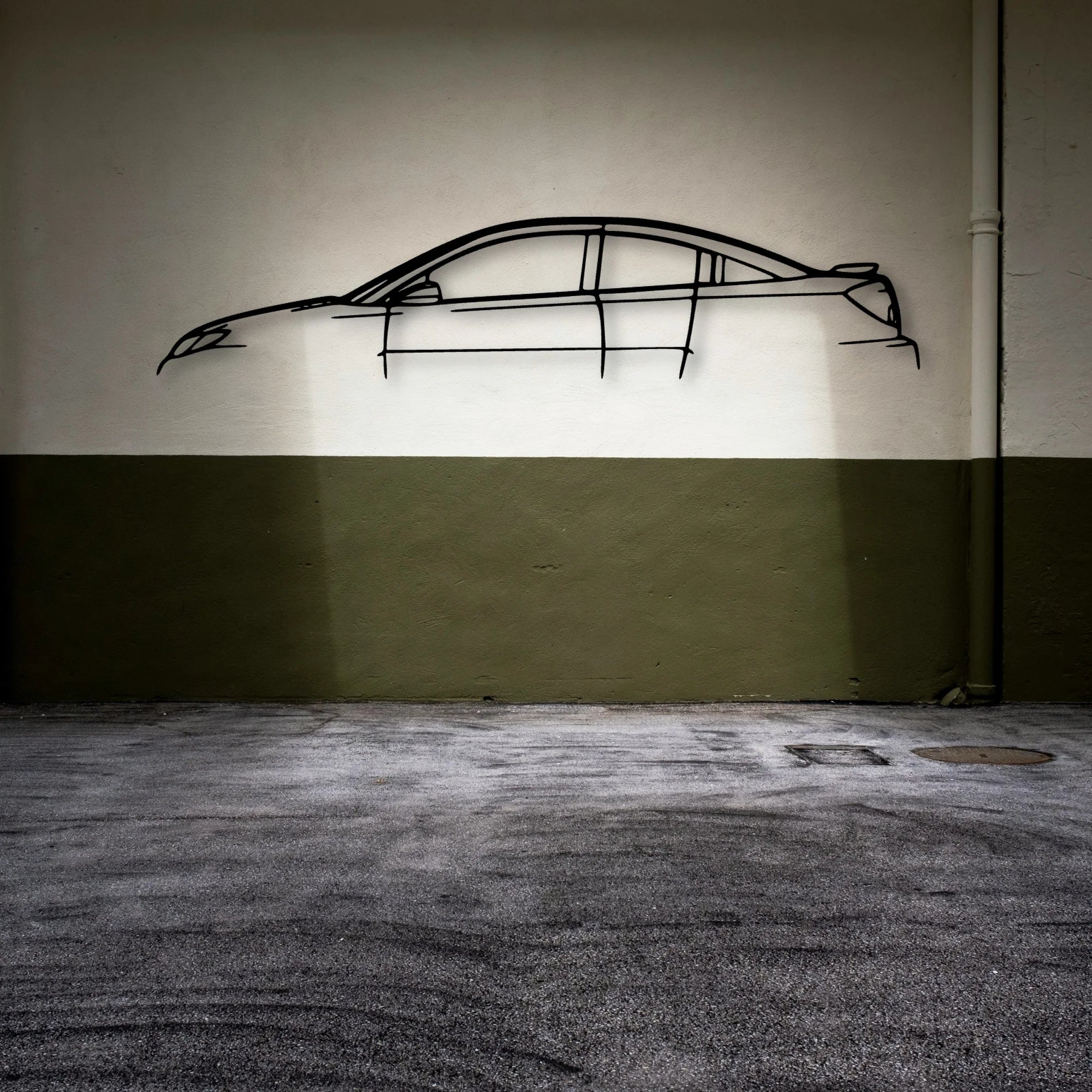 Ion 2006 Classic Silhouette Metal Wall Art - Automotive Garage Decor