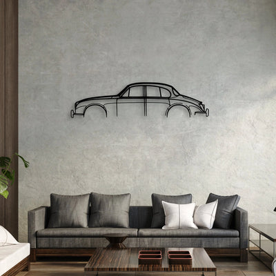 J Mark 2 Classic Silhouette Metal Wall Art - Automotive Garage Decor