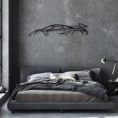 Jesko Classic Silhouette Metal Wall Art - Automotive Garage Decor