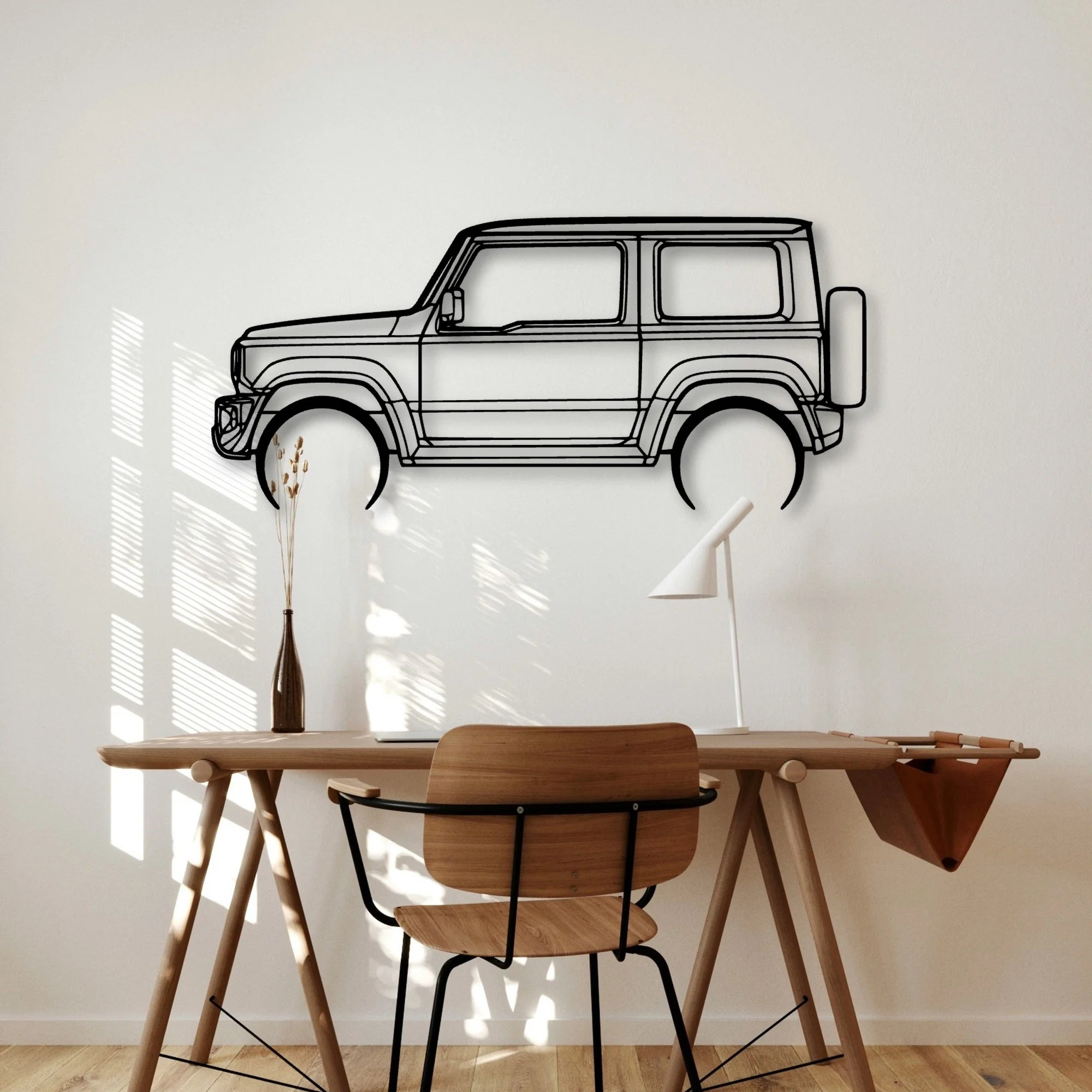 Jimny 2020 Classic Silhouette Metal Wall Art - Automotive Garage Decor