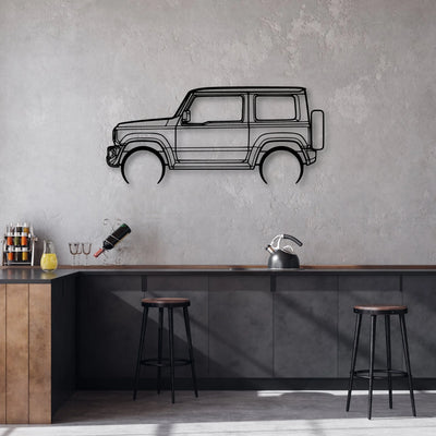 Jimny 2020 Classic Silhouette Metal Wall Art - Automotive Garage Decor