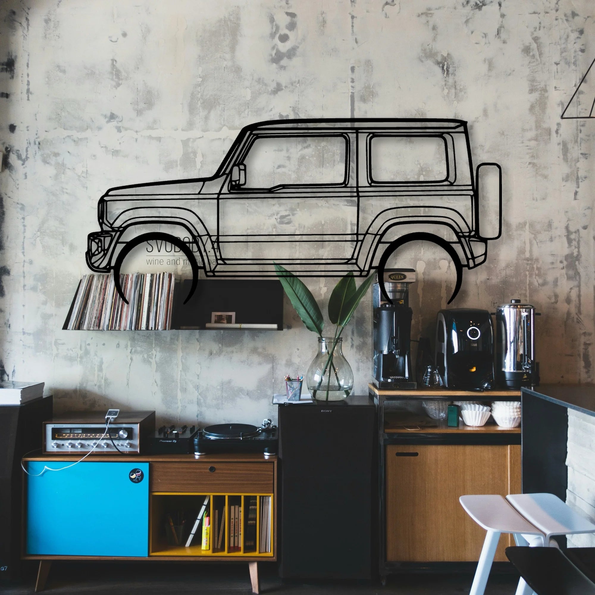 Jimny 2020 Classic Silhouette Metal Wall Art - Automotive Garage Decor