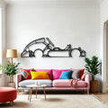 Junior Kart Classic Silhouette Metal Wall Art - Automotive Garage Decor