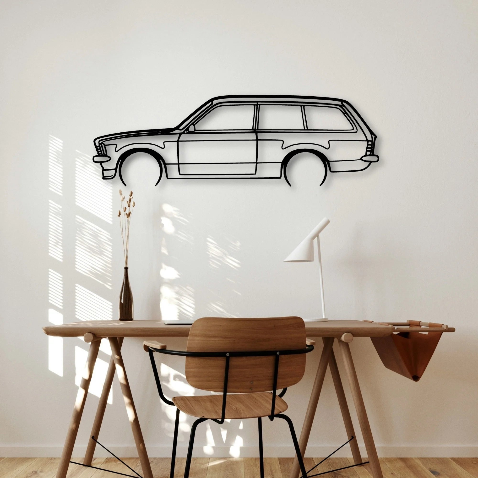 Kadett C 1978 Classic Silhouette Metal Wall Art - Automotive Garage Decor