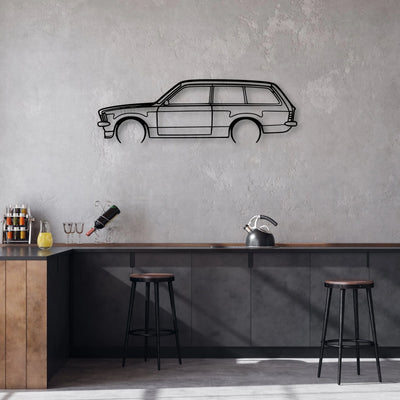 Kadett C 1978 Classic Silhouette Metal Wall Art - Automotive Garage Decor