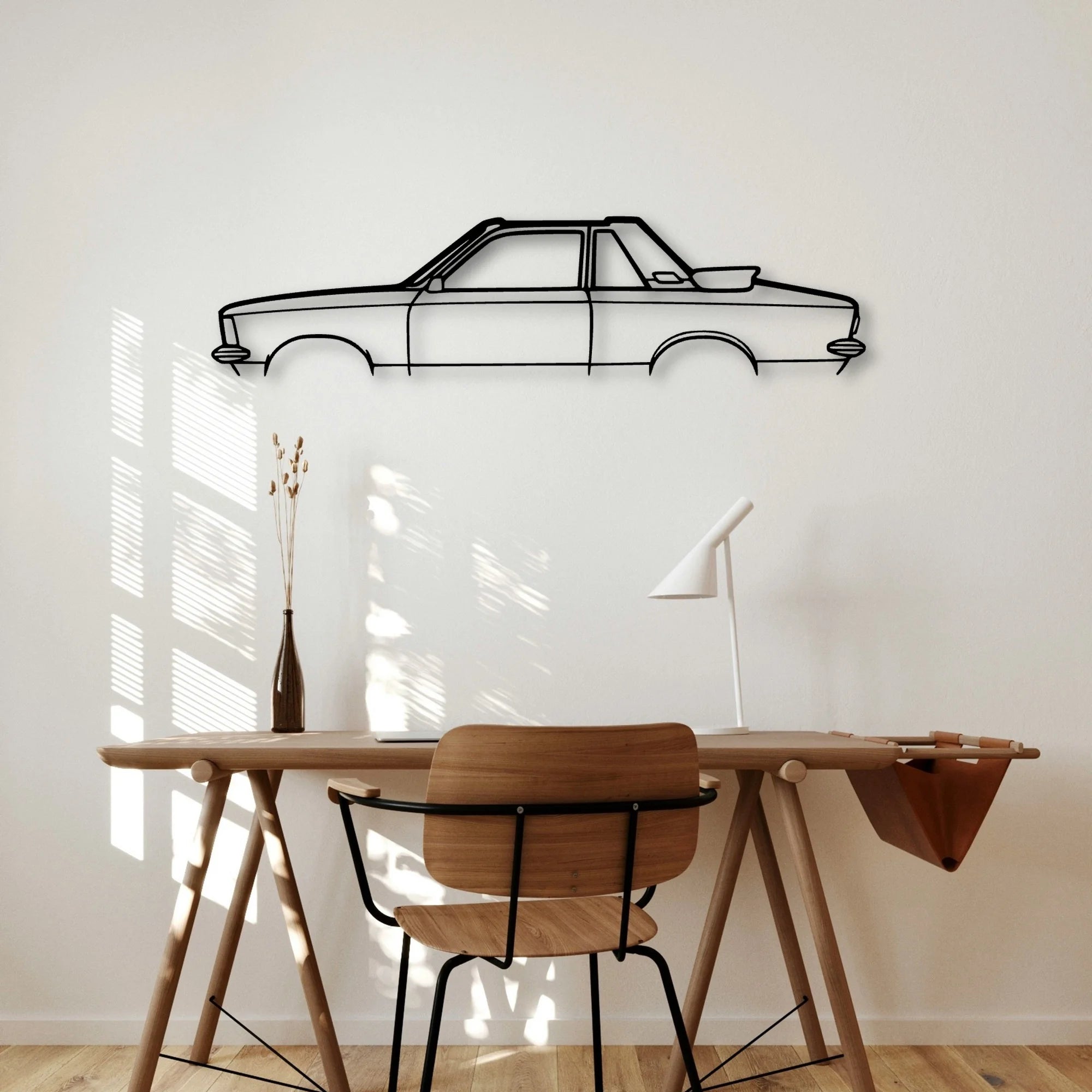 Kadett C Aero 1978 Classic Silhouette Metal Wall Art - Automotive Garage Decor