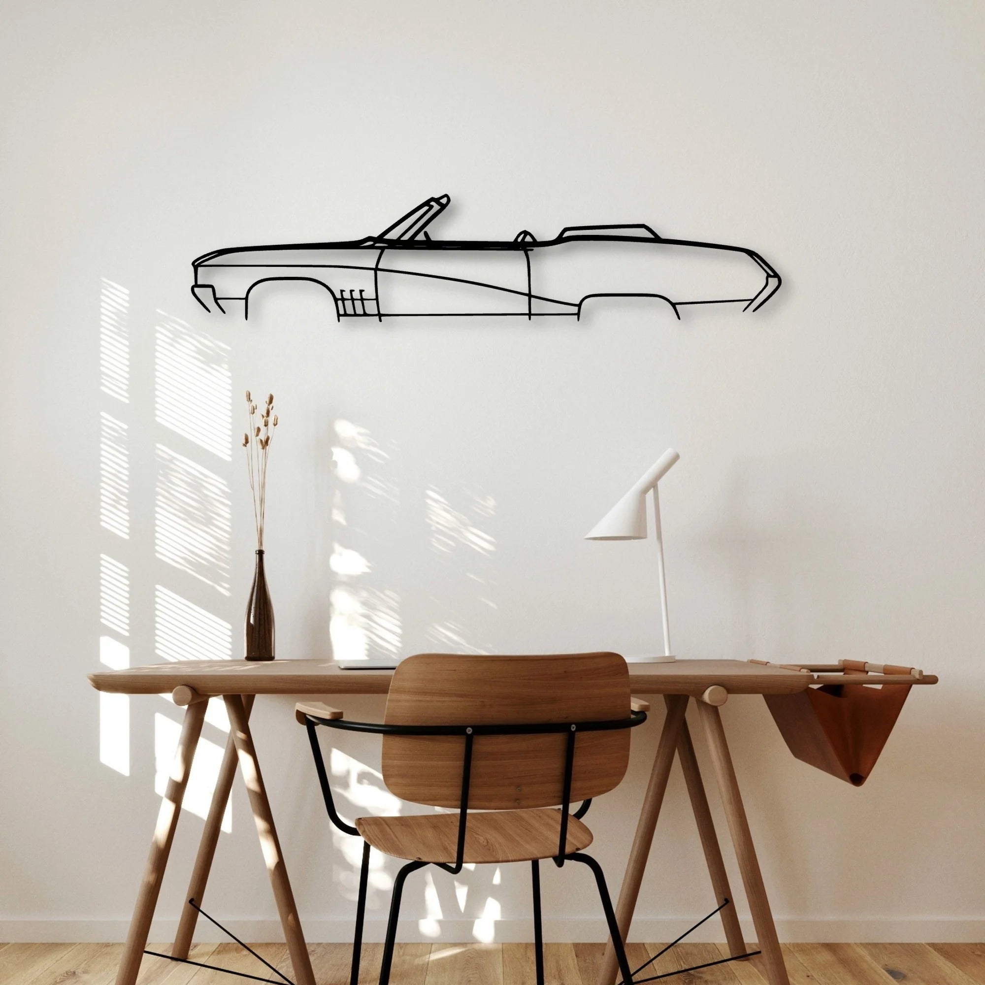 Lark 1969 Classic Silhouette Metal Wall Art - Automotive Garage Decor