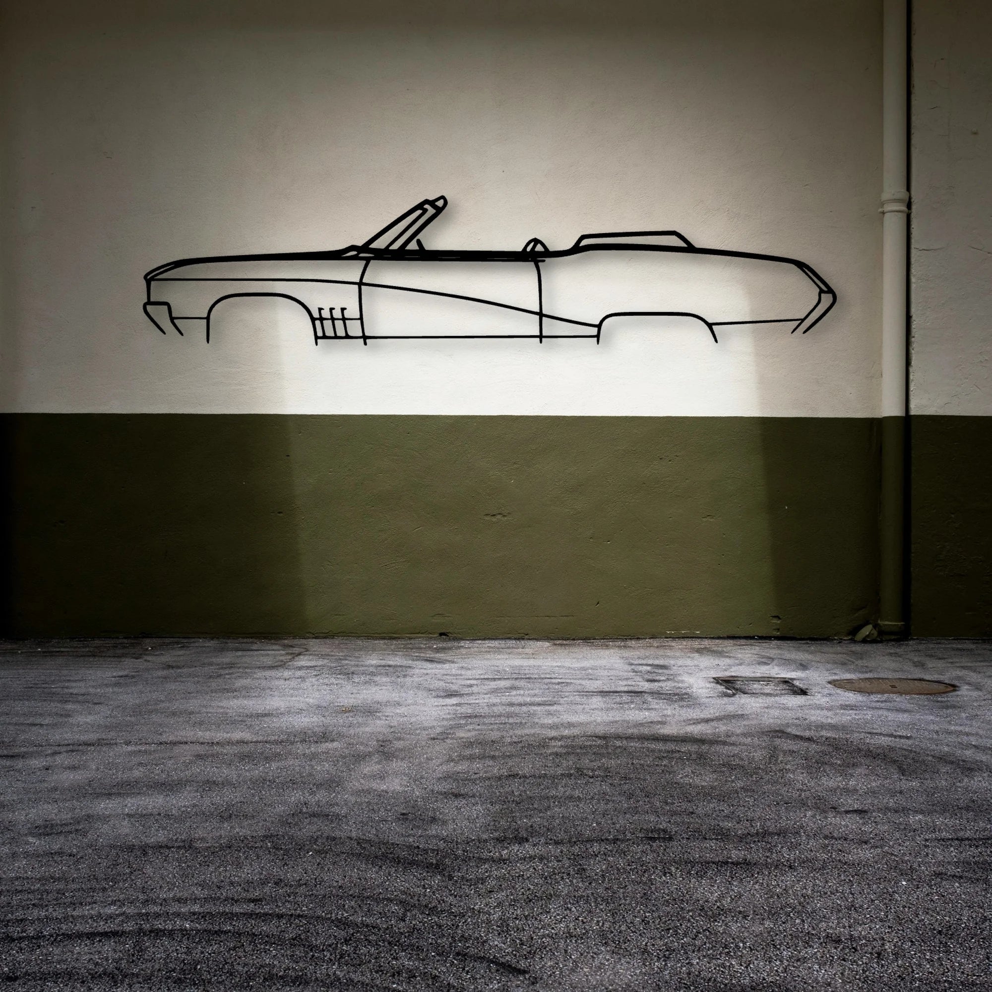 Lark 1969 Classic Silhouette Metal Wall Art - Automotive Garage Decor