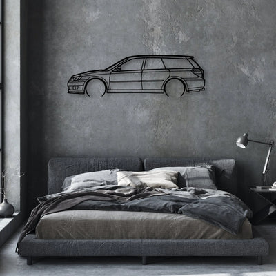 Legacy GT 2007 Classic Silhouette Metal Wall Art - Automotive Garage Decor