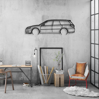 Legacy GT 2007 Classic Silhouette Metal Wall Art - Automotive Garage Decor