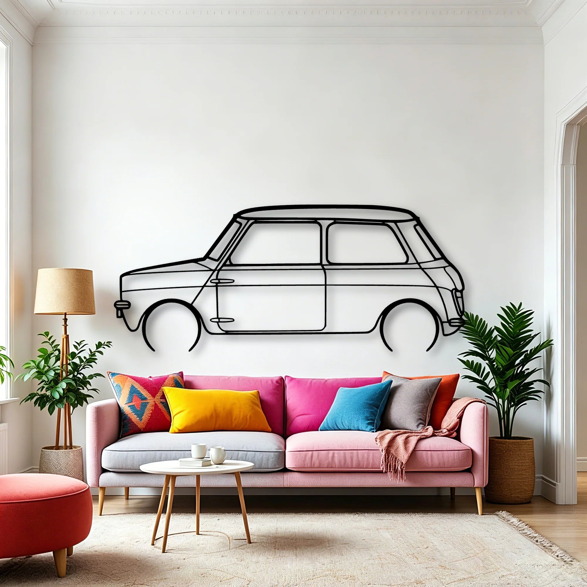 Leyland Classic Silhouette Metal Wall Art - Automotive Garage Decor