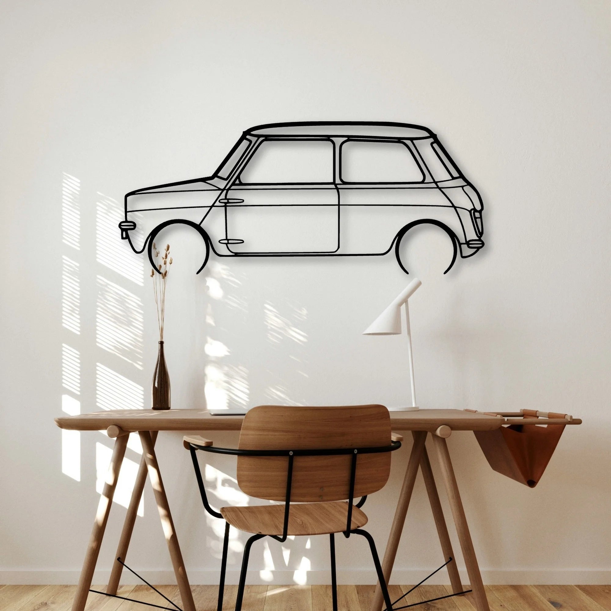 Leyland Classic Silhouette Metal Wall Art - Automotive Garage Decor