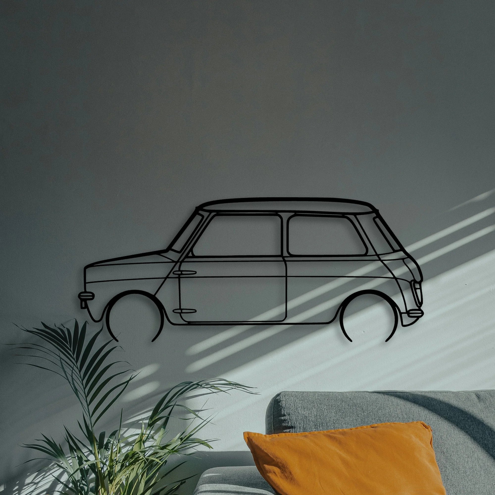 Leyland Classic Silhouette Metal Wall Art - Automotive Garage Decor