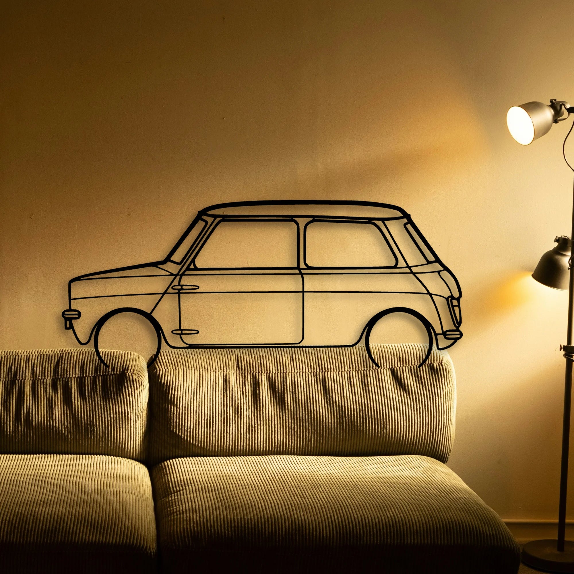 Leyland Classic Silhouette Metal Wall Art - Automotive Garage Decor