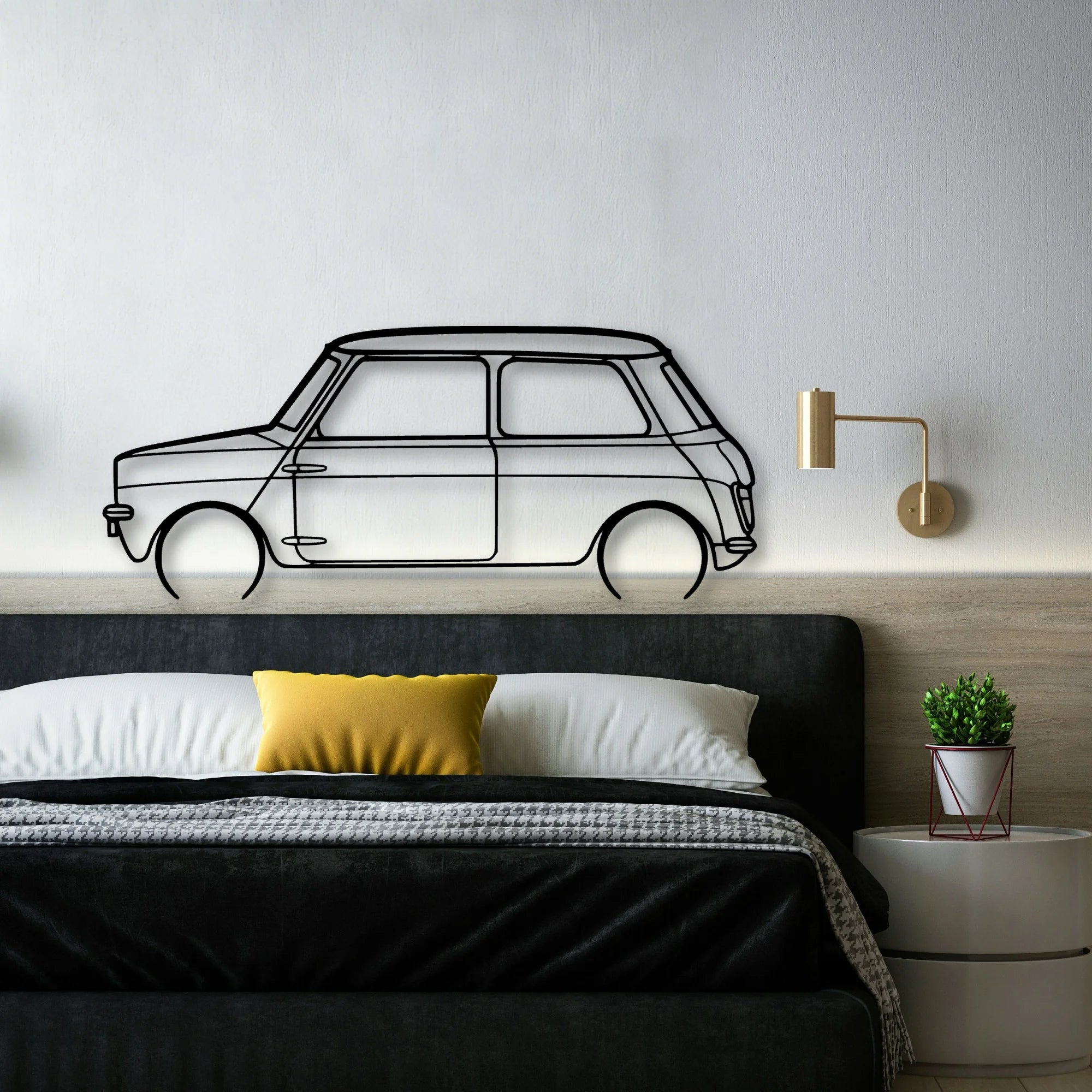 Leyland Classic Silhouette Metal Wall Art - Automotive Garage Decor