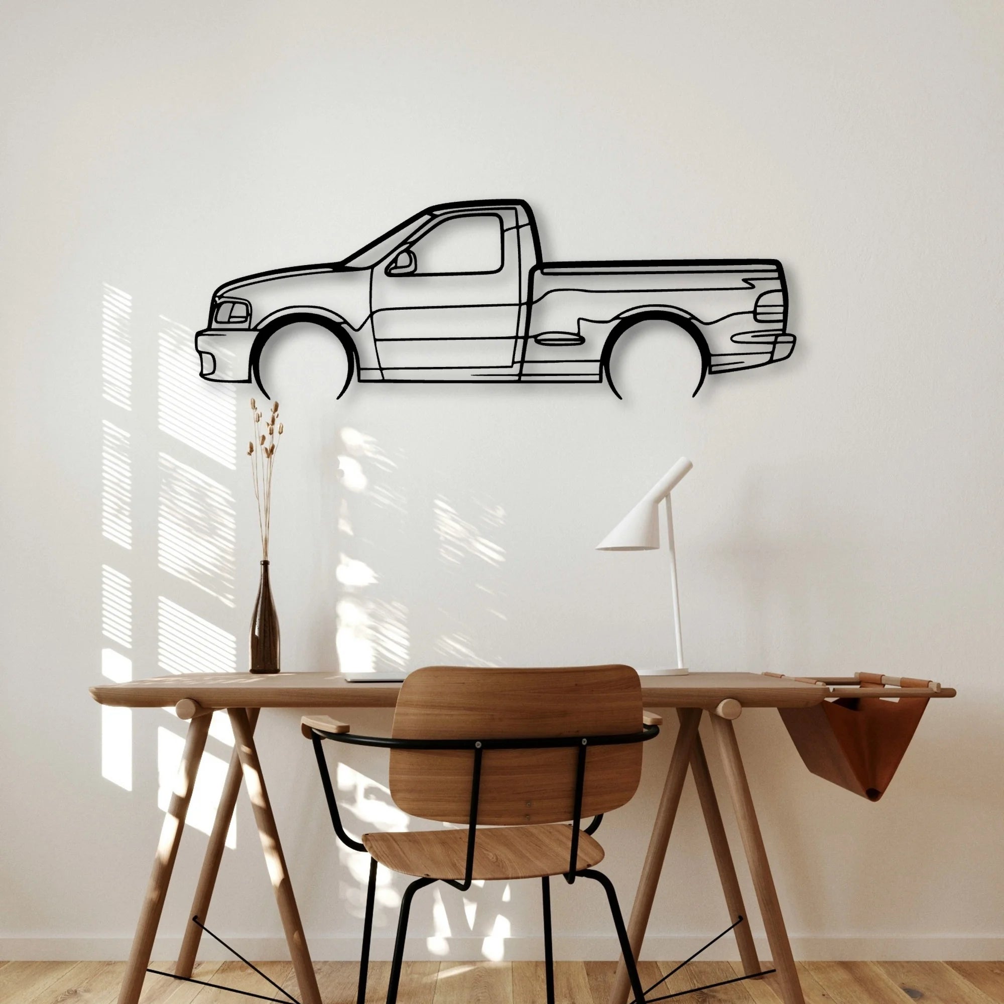 Lightning SV F150 2004 Classic Silhouette Metal Wall Art - Automotive Garage Decor