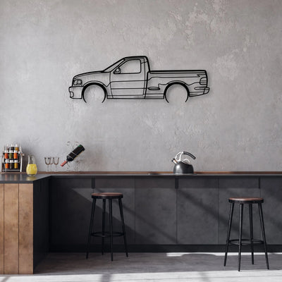 Lightning SV F150 2004 Classic Silhouette Metal Wall Art - Automotive Garage Decor