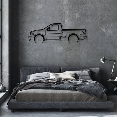 Lightning SV F150 2004 Classic Silhouette Metal Wall Art - Automotive Garage Decor