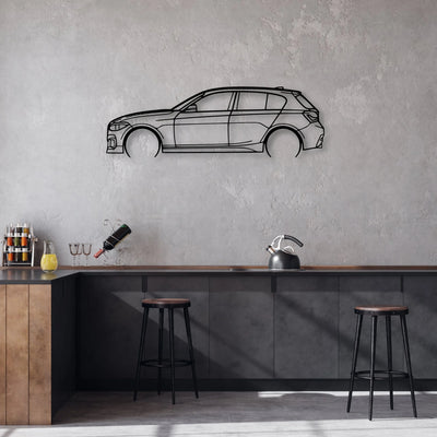 M140 2015 Classic Silhouette Metal Wall Art - Automotive Garage Decor