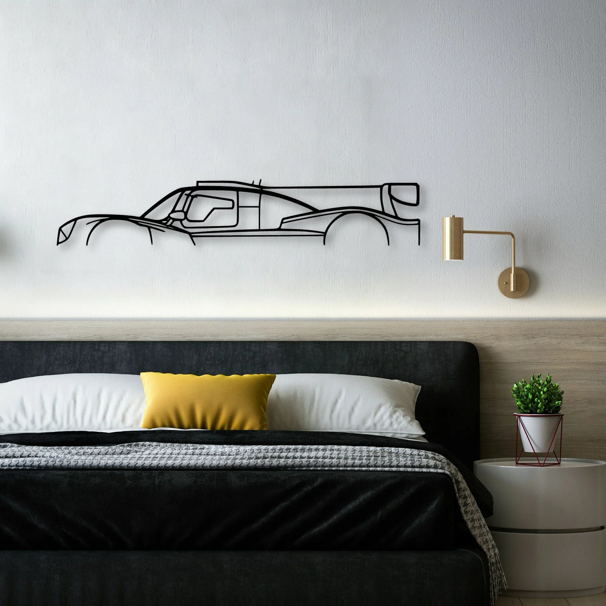 M30 LMP3 Classic Silhouette Metal Wall Art - Automotive Garage Decor