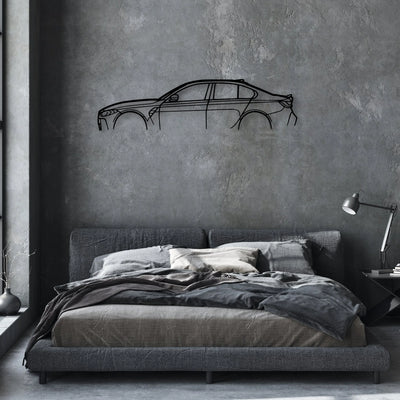 M3 G80 Classic Silhouette Metal Wall Art - Automotive Garage Decor