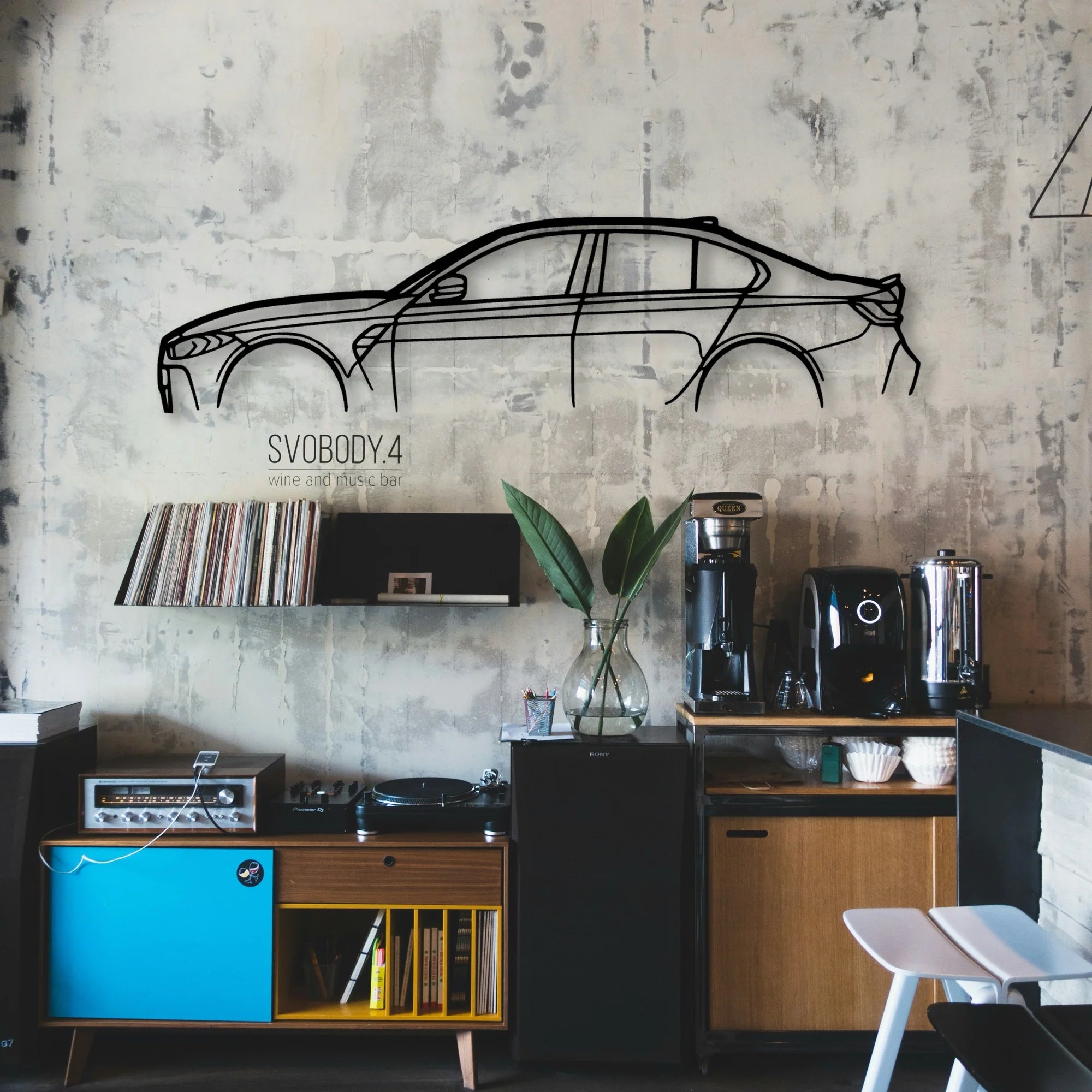 M3 G80 Classic Silhouette Metal Wall Art - Automotive Garage Decor