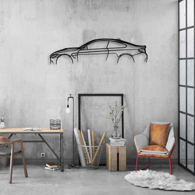 M4 F82 Classic Silhouette Metal Wall Art - Automotive Garage Decor