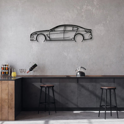 M850 2022 Classic Silhouette Metal Wall Art - Automotive Garage Decor