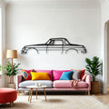 MGB Roadster 1966 Classic Silhouette Metal Wall Art - Automotive Garage Decor