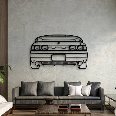 MR2 1993 Classic Silhouette Metal Wall Art - Automotive Garage Decor