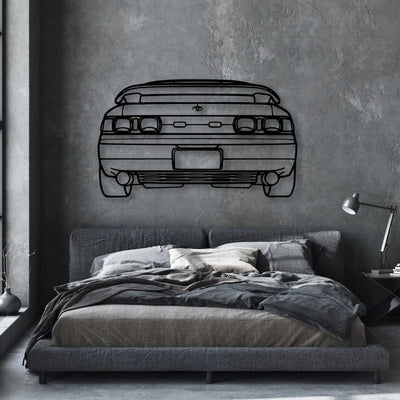 MR2 1993 Classic Silhouette Metal Wall Art - Automotive Garage Decor