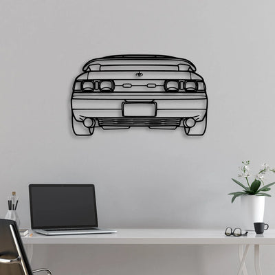 MR2 1993 Classic Silhouette Metal Wall Art - Automotive Garage Decor