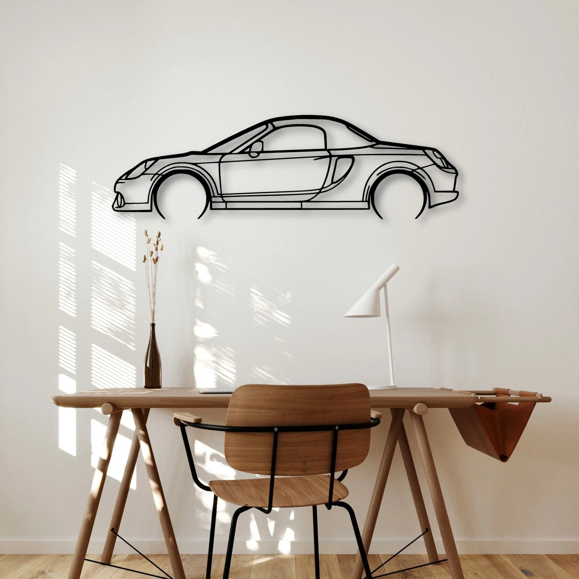 MR2 2003 Classic Silhouette Metal Wall Art - Automotive Garage Decor