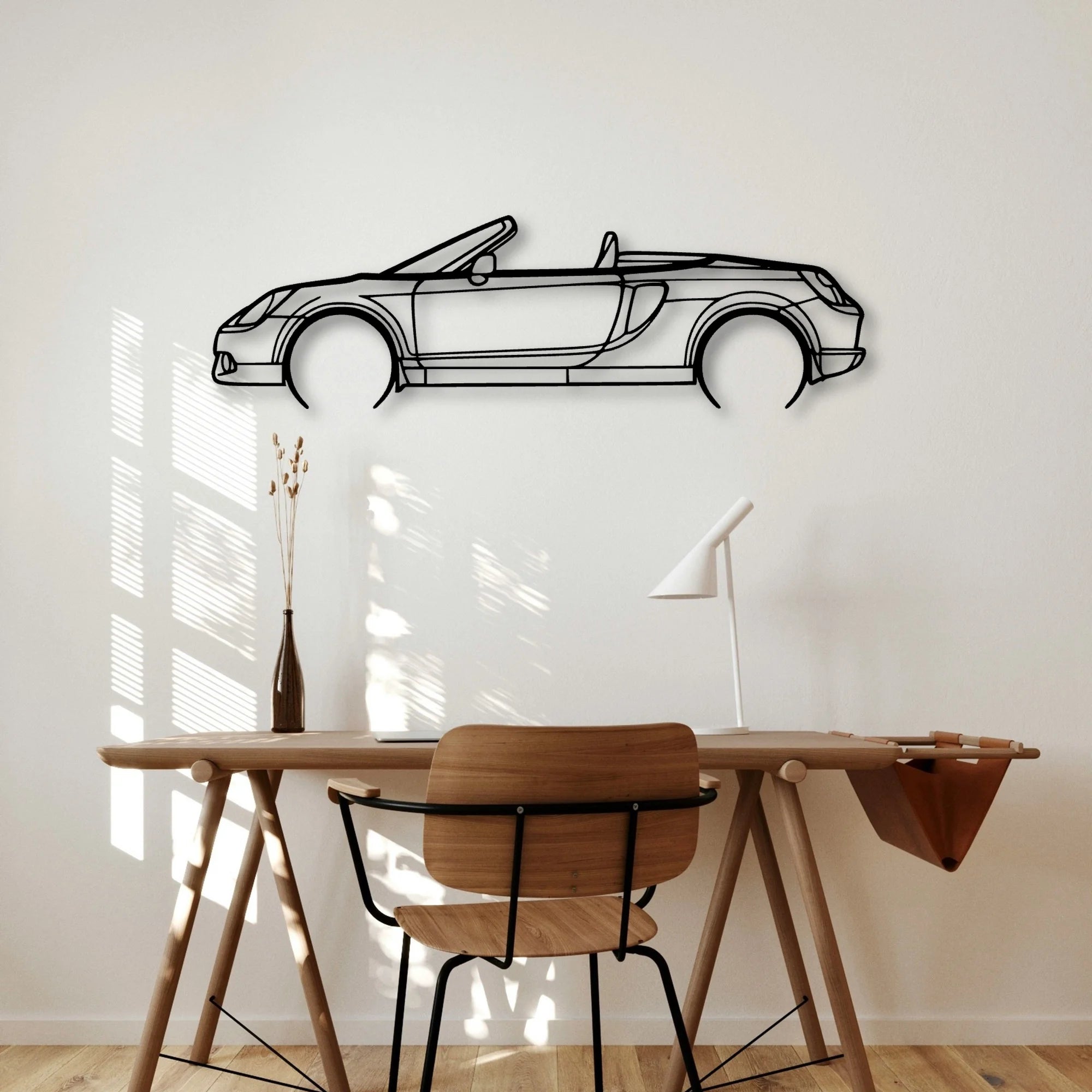 MR2 2006 Classic Silhouette Metal Wall Art - Automotive Garage Decor