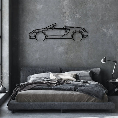 MR2 2006 Classic Silhouette Metal Wall Art - Automotive Garage Decor
