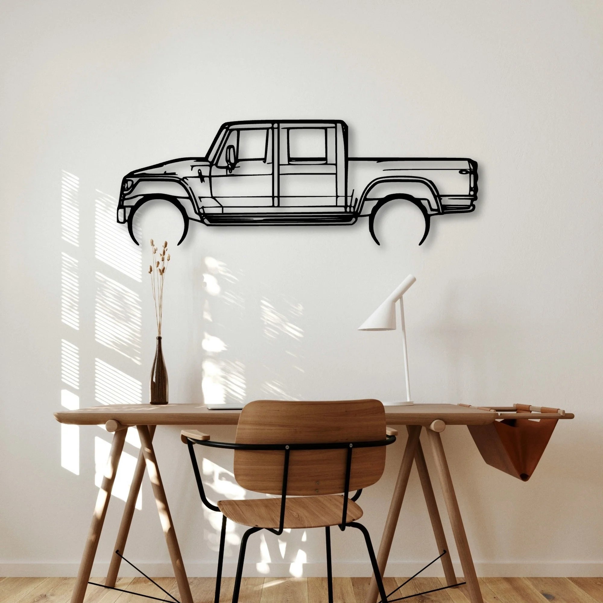MXT Classic Silhouette Metal Wall Art - Automotive Garage Decor