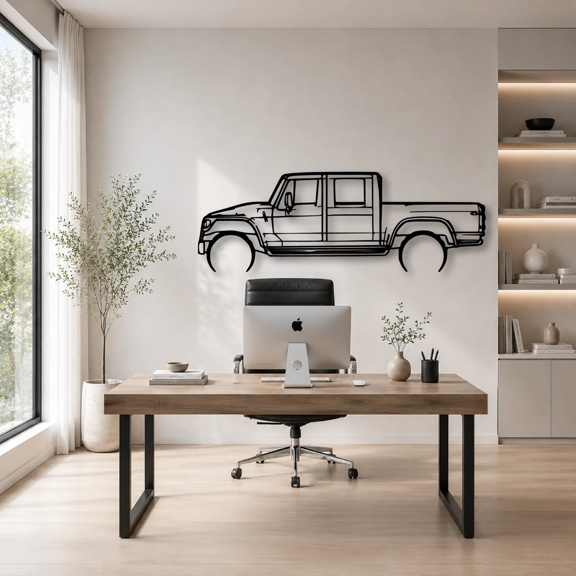 MXT Classic Silhouette Metal Wall Art - Automotive Garage Decor