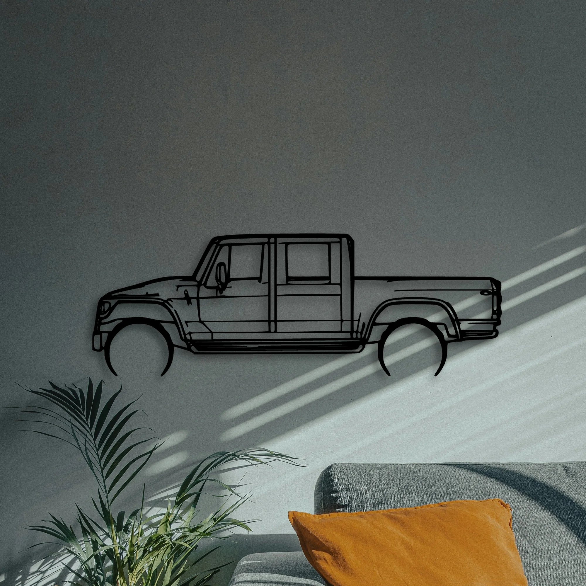 MXT Classic Silhouette Metal Wall Art - Automotive Garage Decor