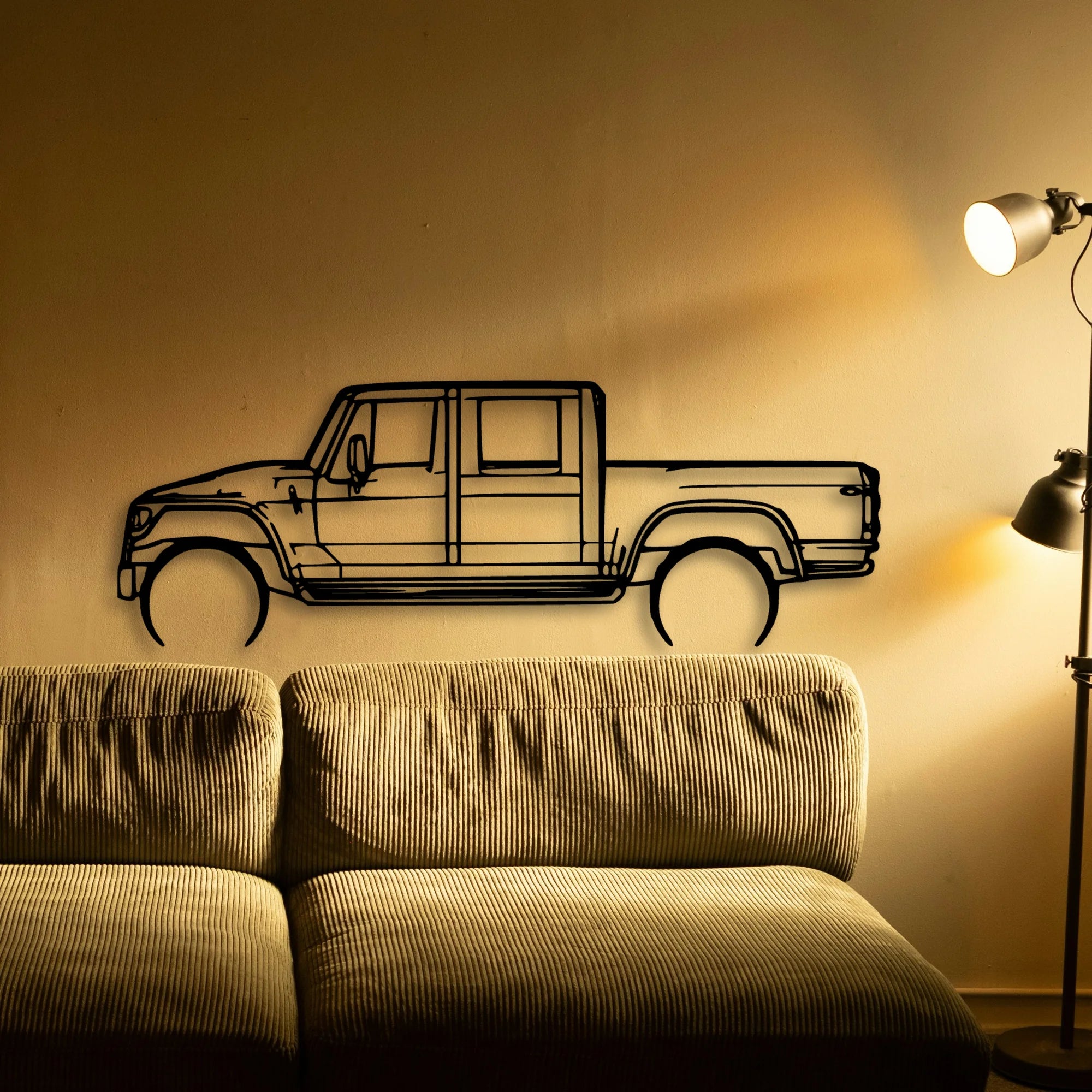 MXT Classic Silhouette Metal Wall Art - Automotive Garage Decor
