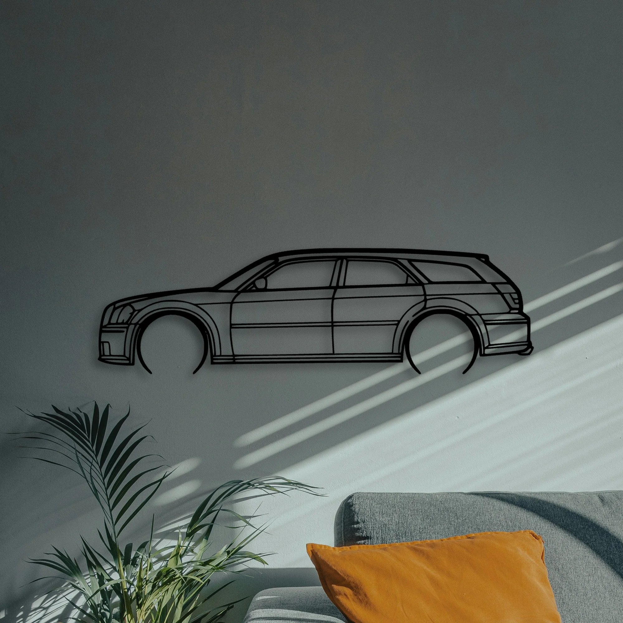 Magnum RT 2005 Classic Silhouette Metal Wall Art - Automotive Garage Decor