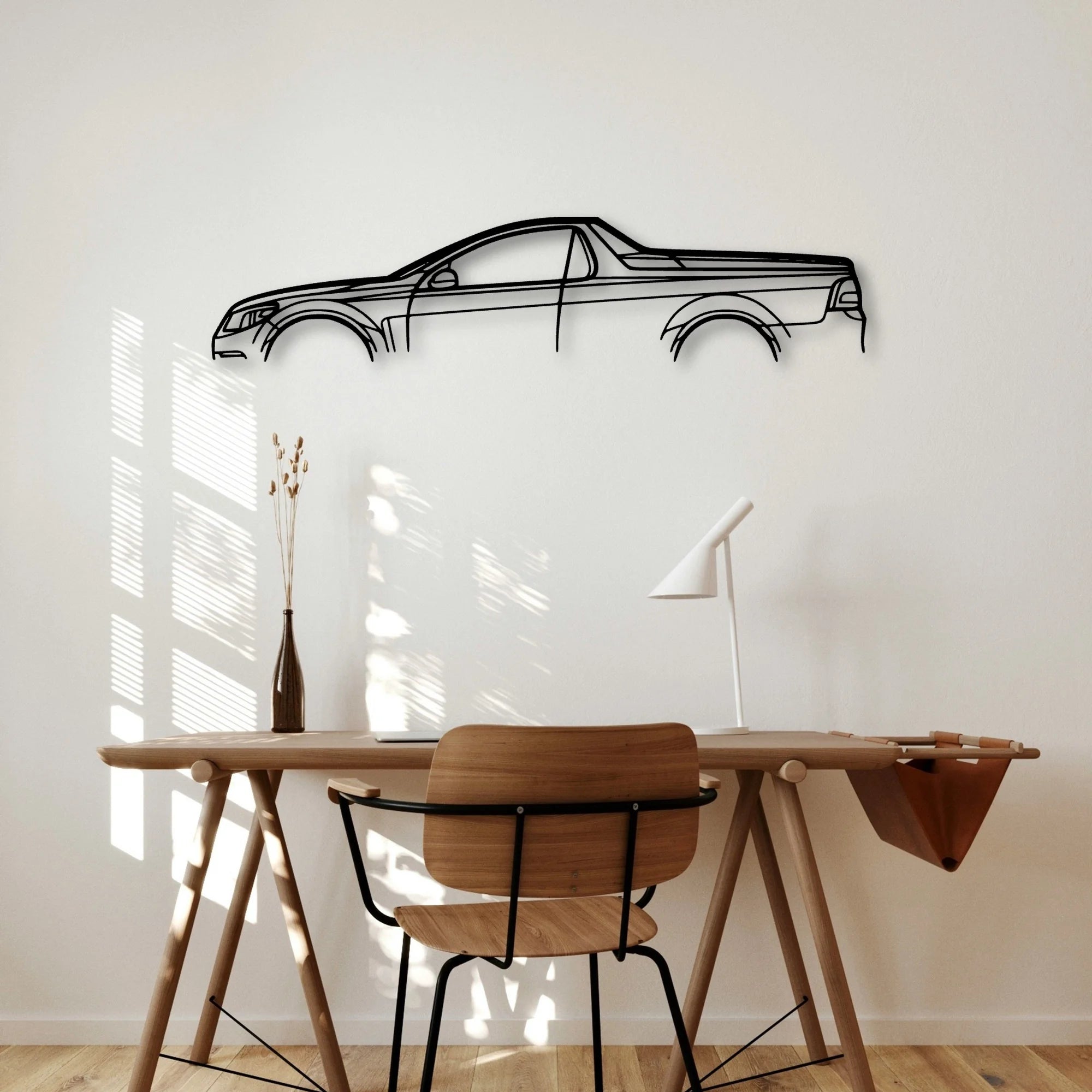 Maloo 2016 Classic Silhouette Metal Wall Art - Automotive Garage Decor