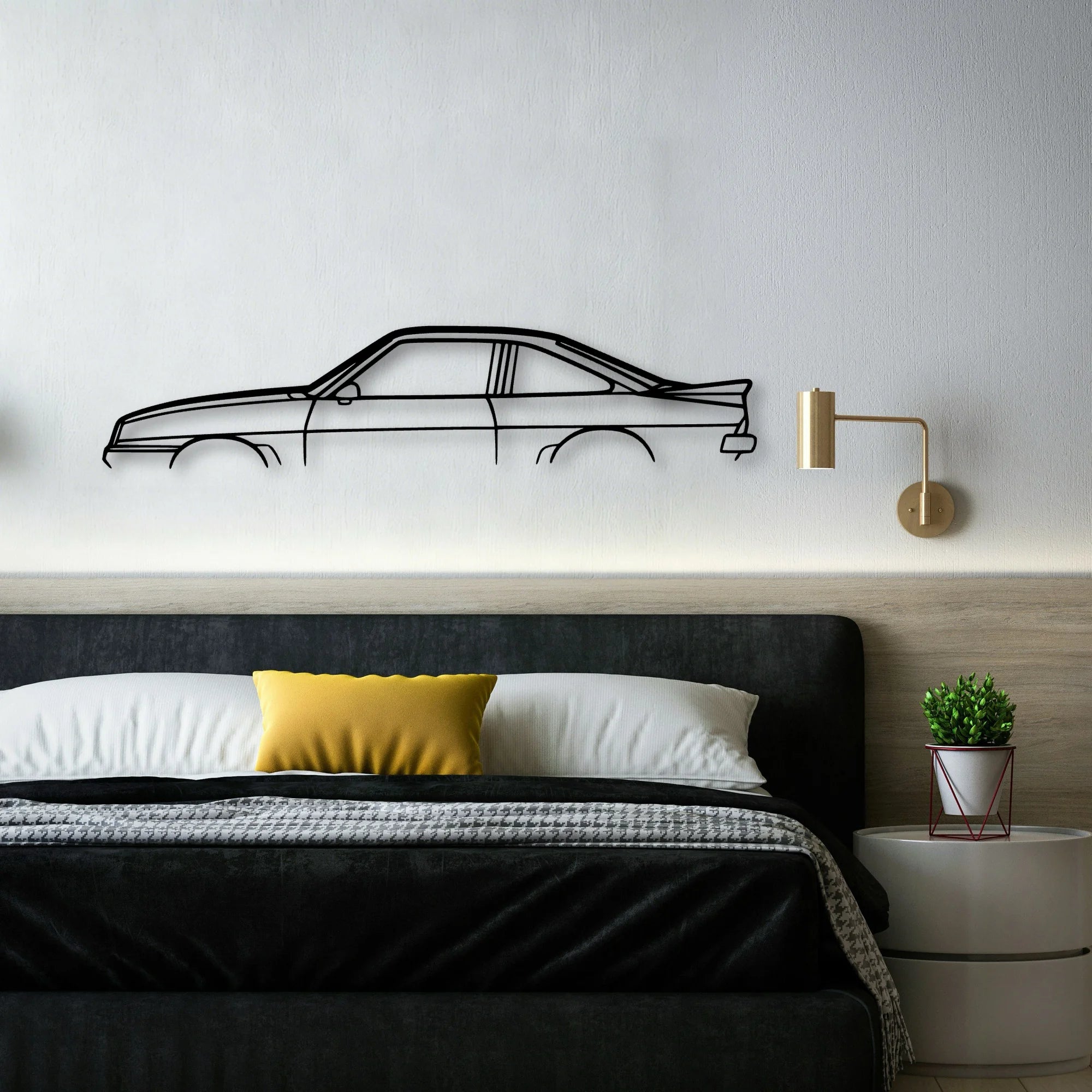 Manta GSI 1986 Classic Silhouette Metal Wall Art - Automotive Garage Decor