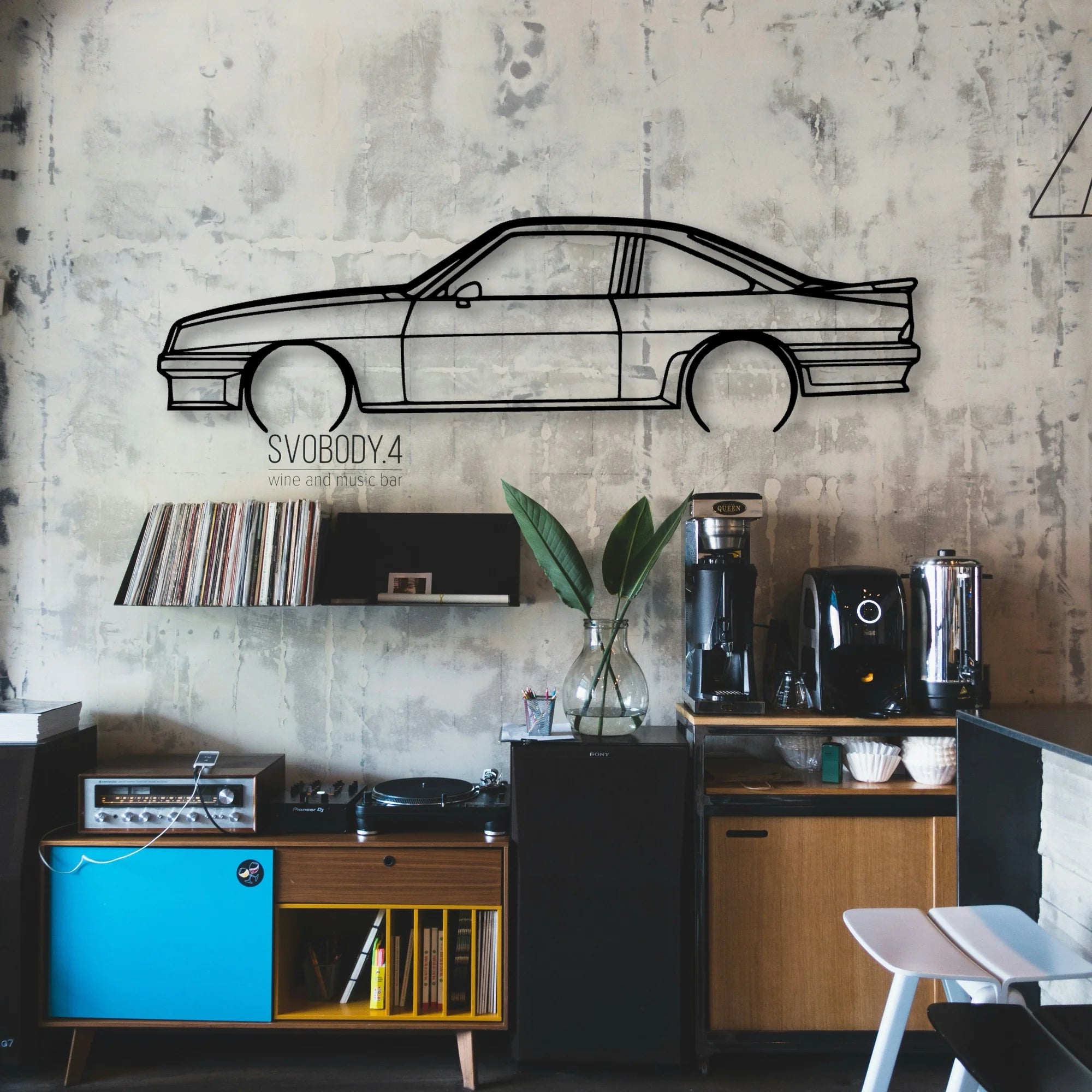 Manta GSI 1988 Classic Silhouette Metal Wall Art - Automotive Garage Decor