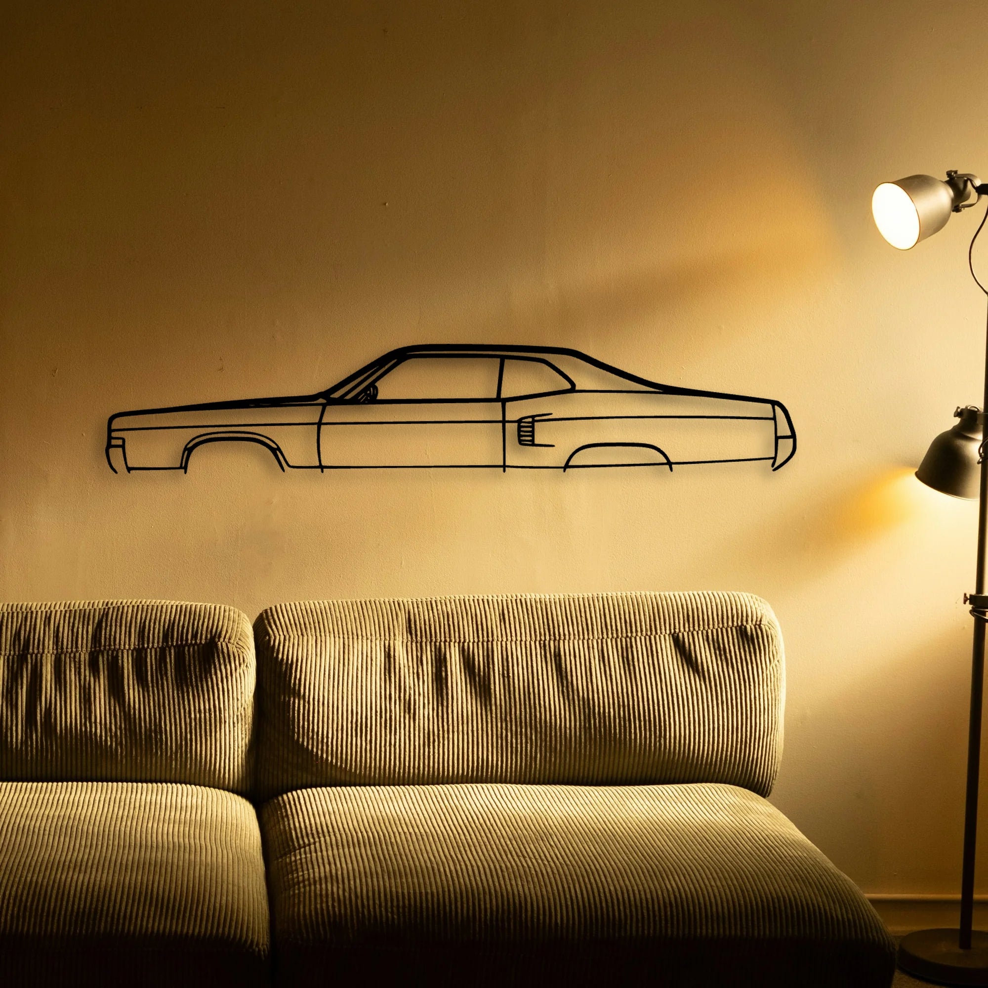 Marauder 1969 Classic Silhouette Metal Wall Art - Automotive Garage Decor