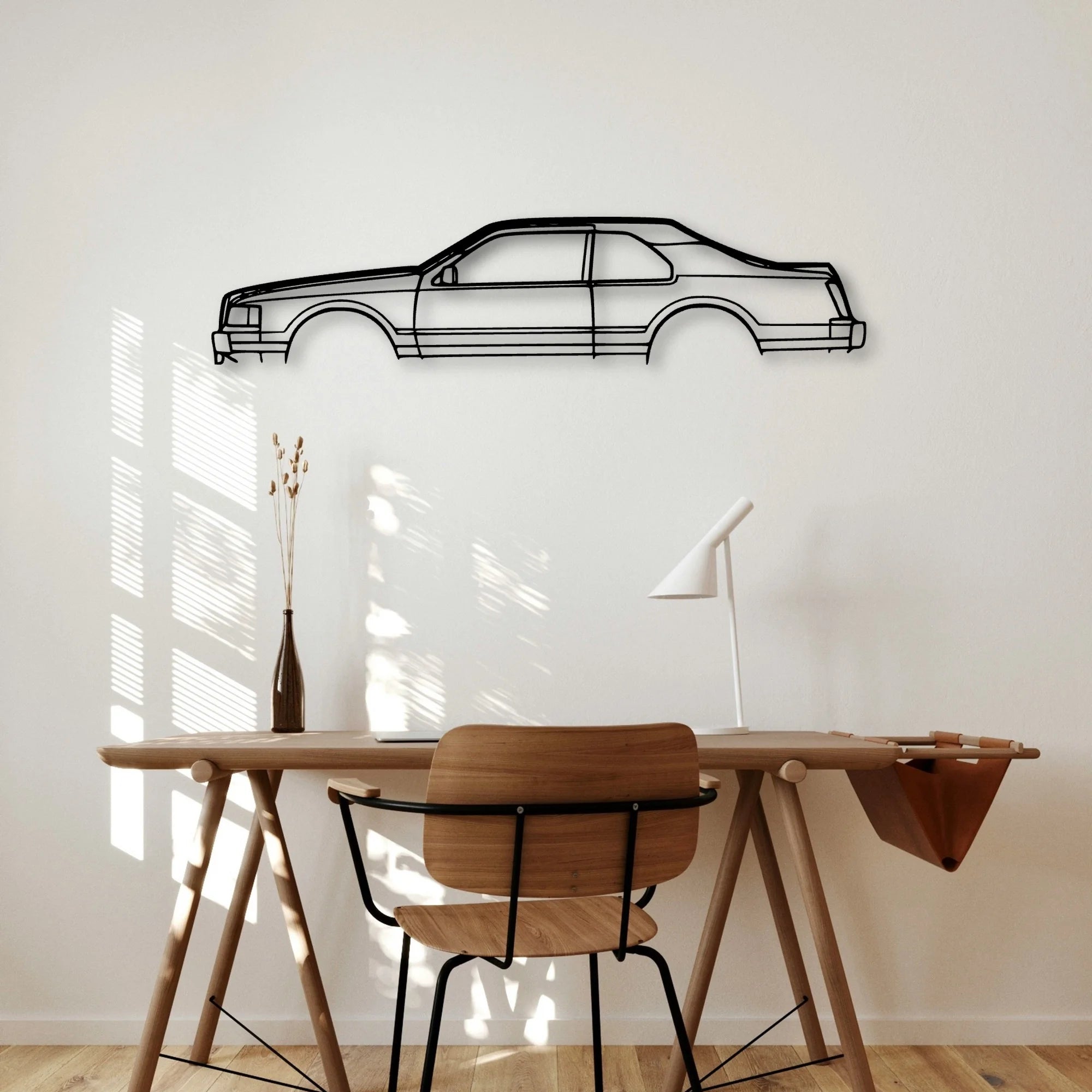 Mark 7 1989 Classic Silhouette Metal Wall Art - Automotive Garage Decor