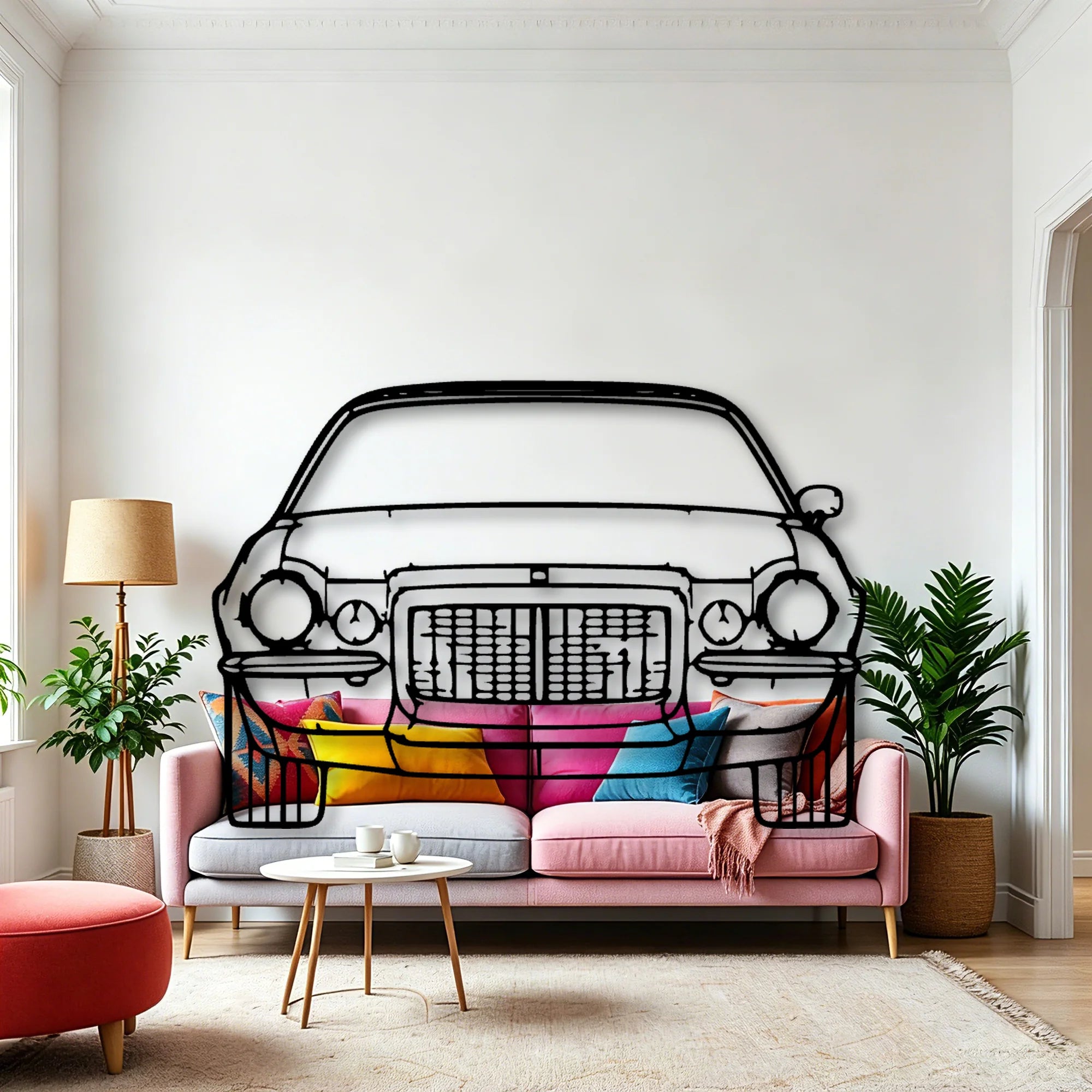 Maro Z28 1972 Classic Silhouette Metal Wall Art - Automotive Garage Decor