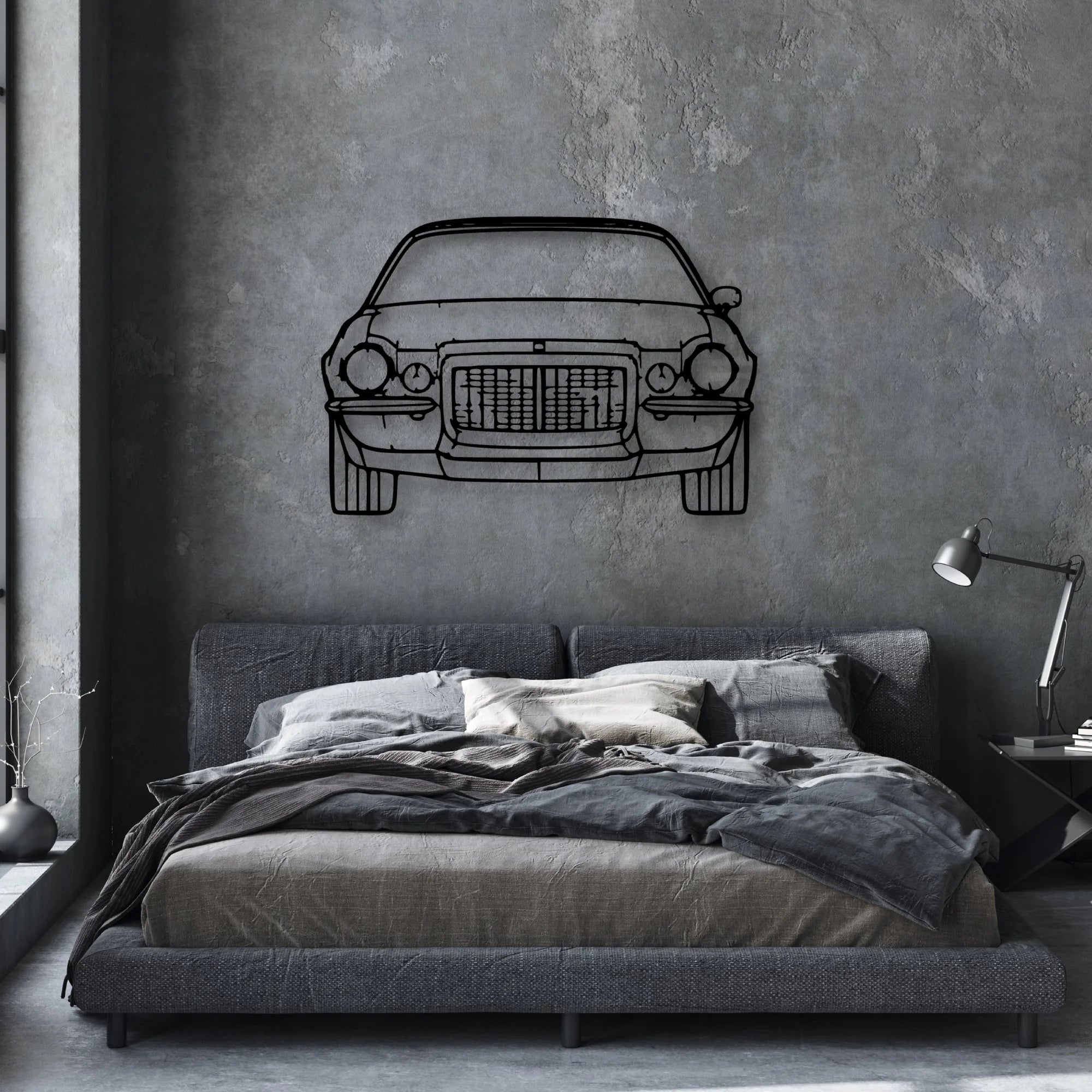 Maro Z28 1972 Classic Silhouette Metal Wall Art - Automotive Garage Decor