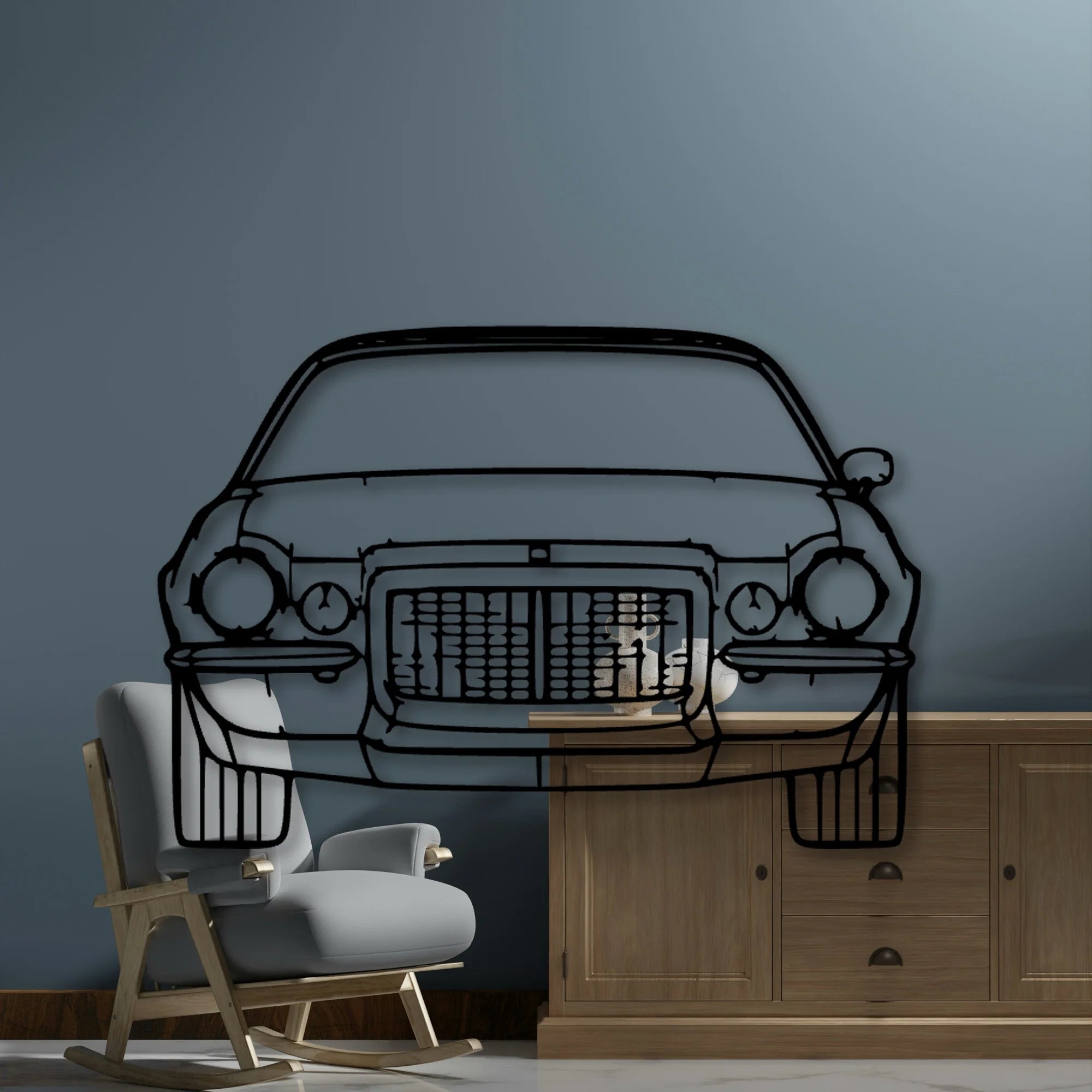Maro Z28 1972 Classic Silhouette Metal Wall Art - Automotive Garage Decor